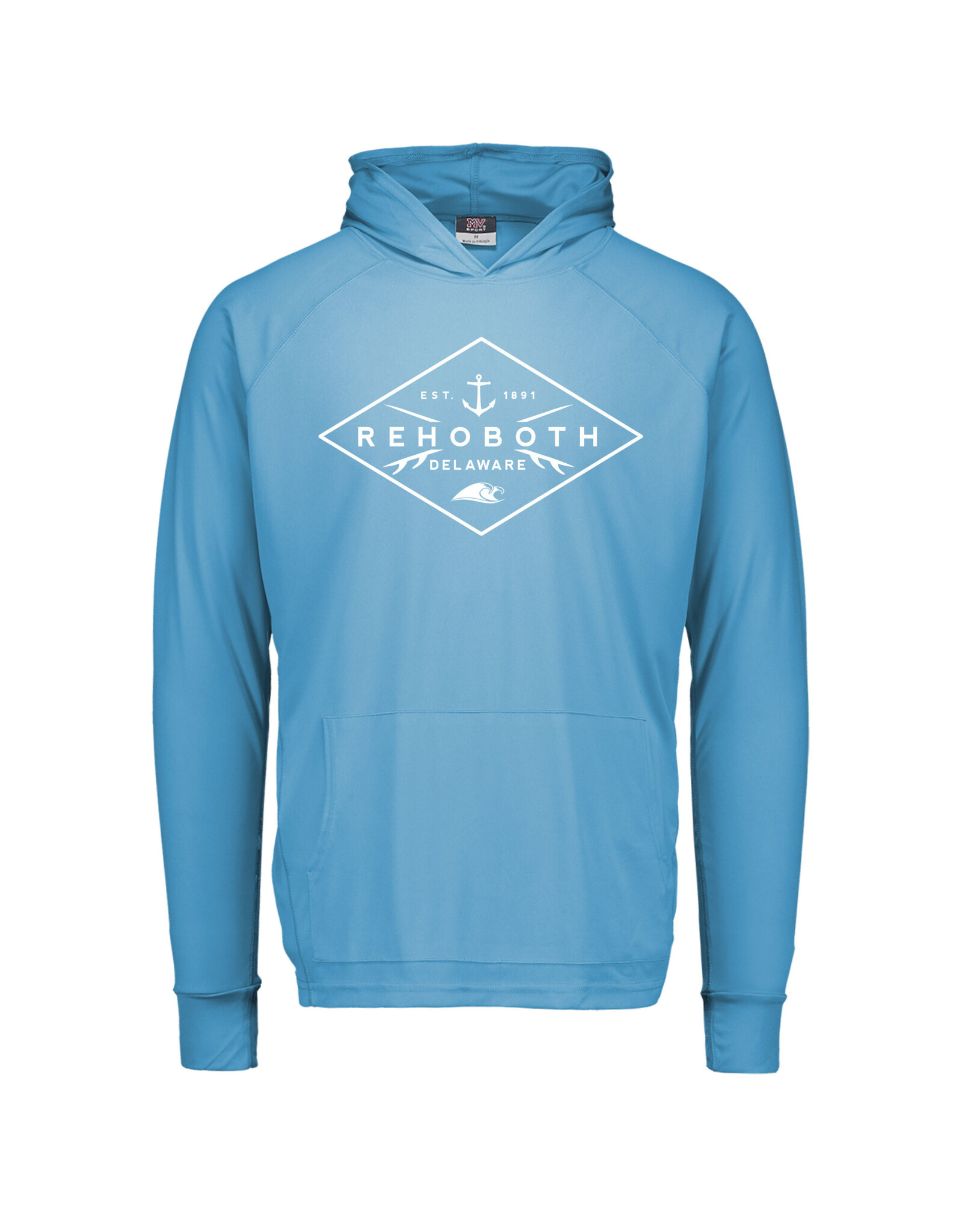 MV SPORT YOUTH SPF50 SUNPROOF SWIM HOODED LS TEE