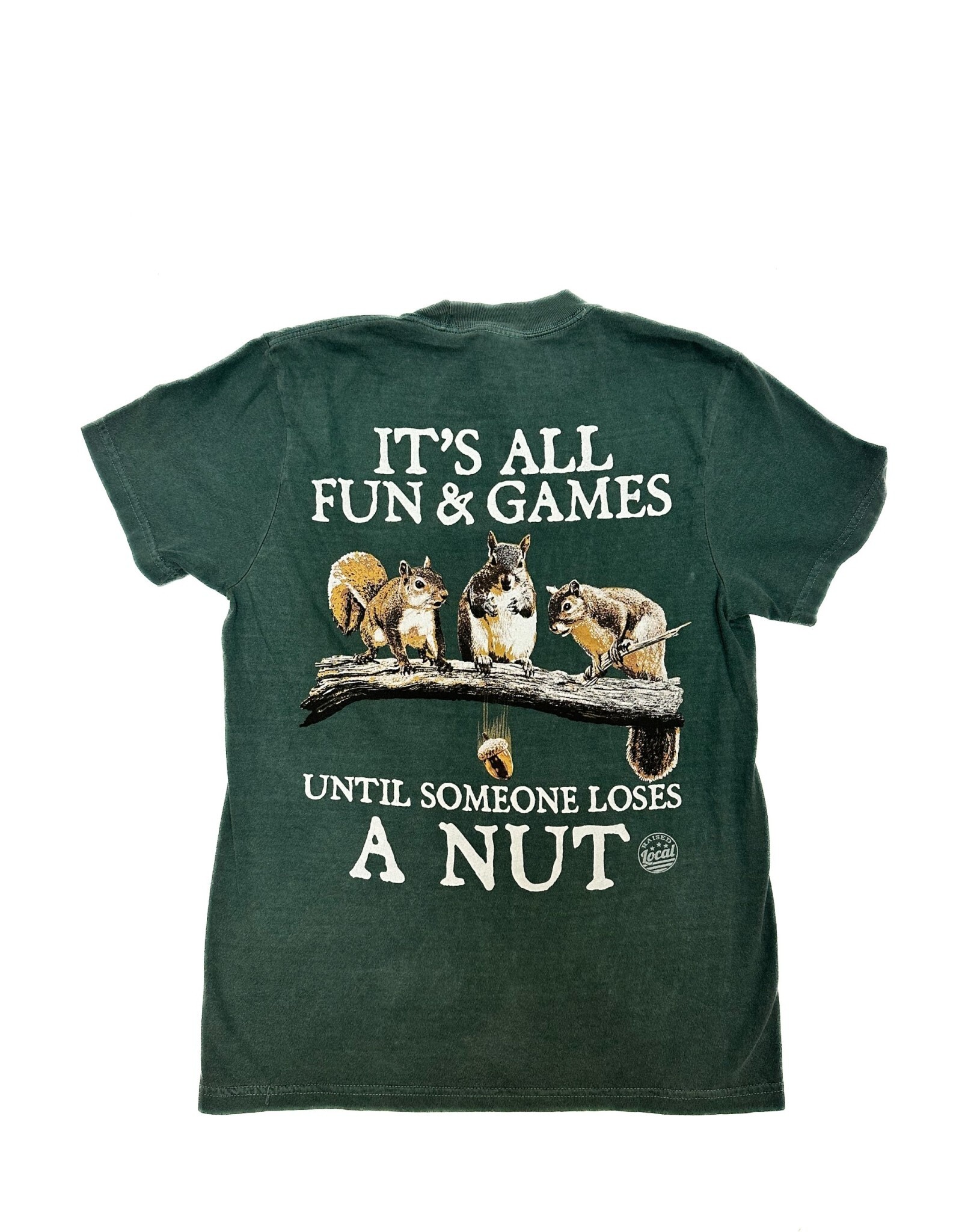 AMERICAN FIDO FUN AND GAMES SQUIRREL NUTS SS TEE