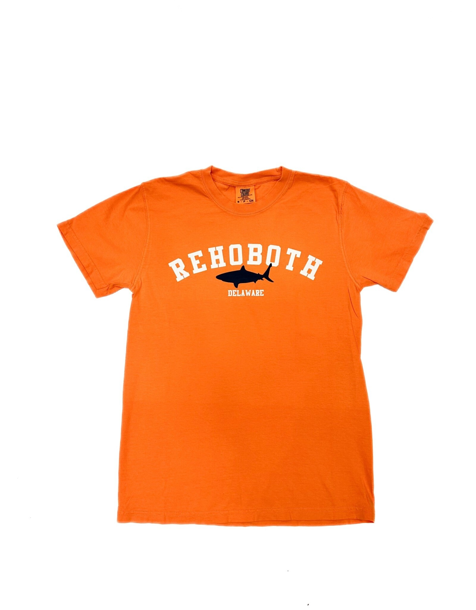 REHOBOTH LIFESTYLE MENS CLASSIC ORANGE SHARK SS TEE