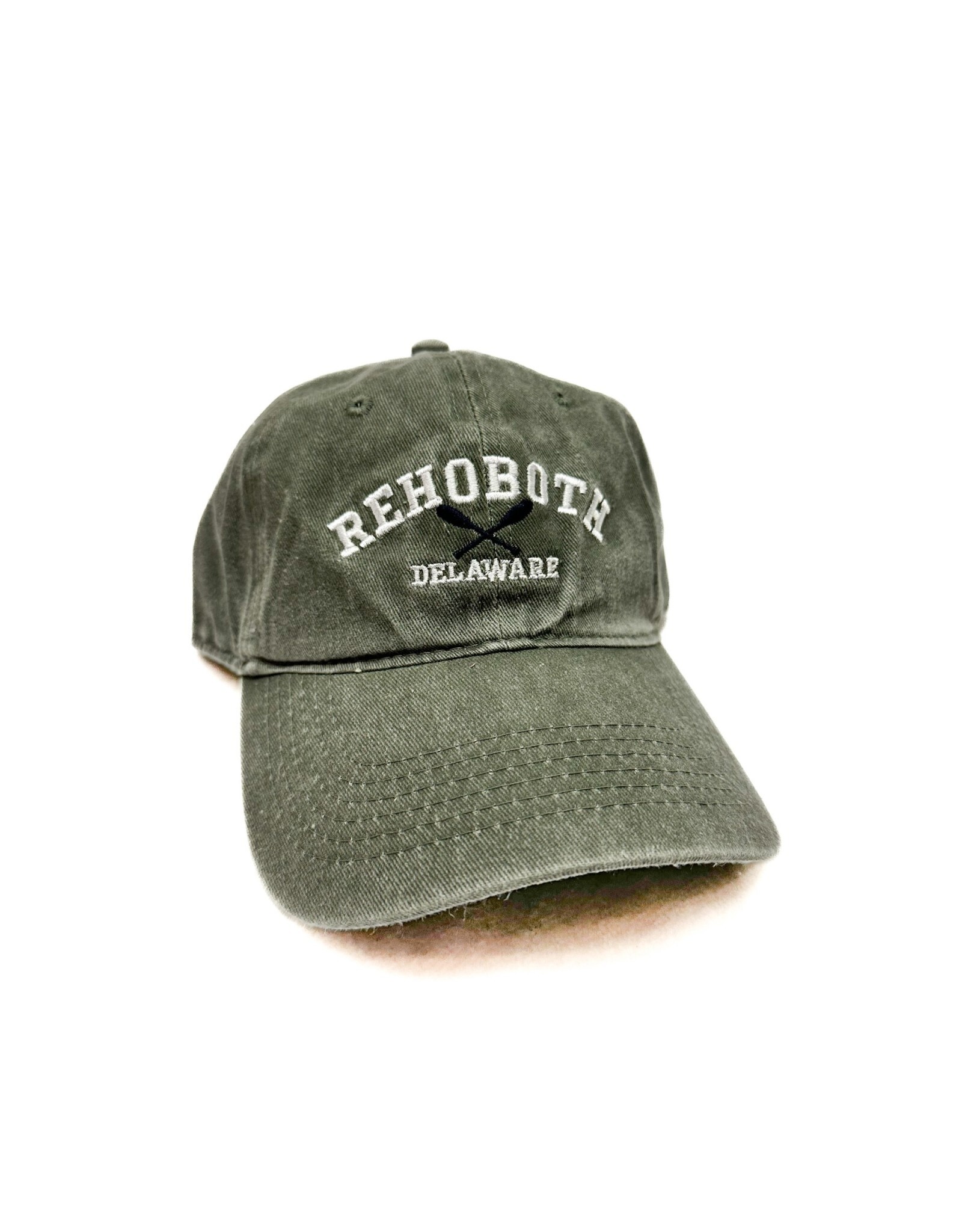 REHOBOTH LIFESTYLE CLASSIC COTTON BEACH HAT ADJUSTABLE OS MOSS OARS