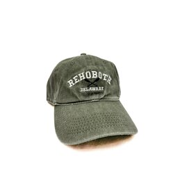 REHOBOTH LIFESTYLE CLASSIC COTTON BEACH HAT ADJUSTABLE OS MOSS OARS