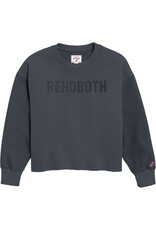 LEAGUE LEAGUE REVERSE EMBOSSED CROP CREW