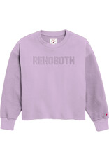 LEAGUE LEAGUE REVERSE EMBOSSED CROP CREW