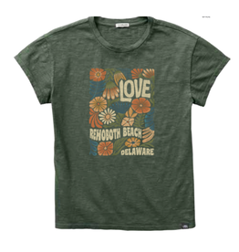 TECHSTYLES PIGMENT DYED SPLENDID LOVE CREW SS TEE