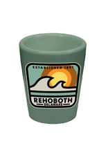 TECHSTYLES CERAMIC 1.5 OZ SHOT GLASS PILLOWTALK WAVE