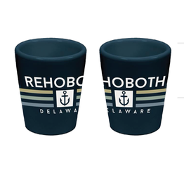TECHSTYLES CERAMIC 1.5 OZ SHOT GLASS LINEAR ANCHOR