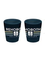 TECHSTYLES CERAMIC 1.5 OZ SHOT GLASS LINEAR ANCHOR