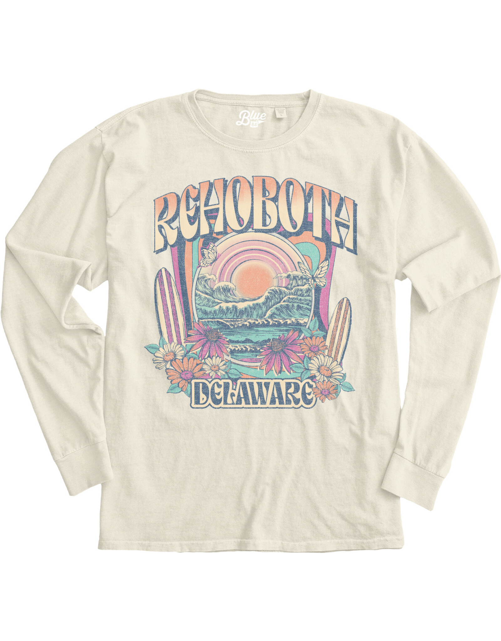 BLUE 84 SLANTLER WAVES LS TEE