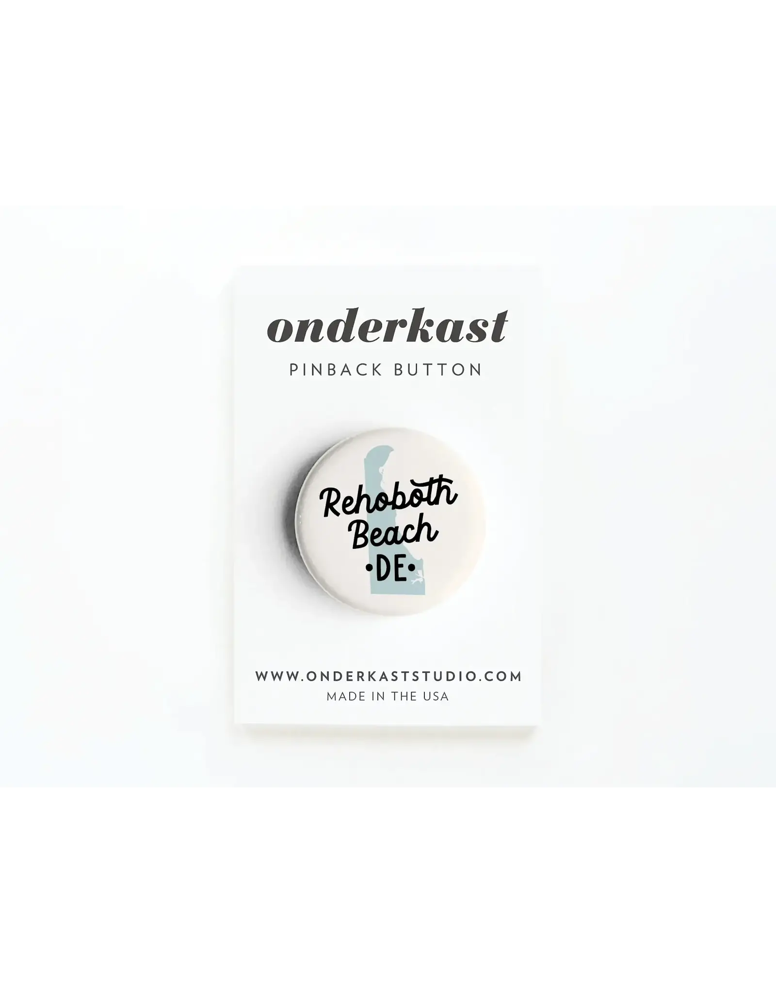 ONDERKAST PINBACK BUTTON STATE SHAPE