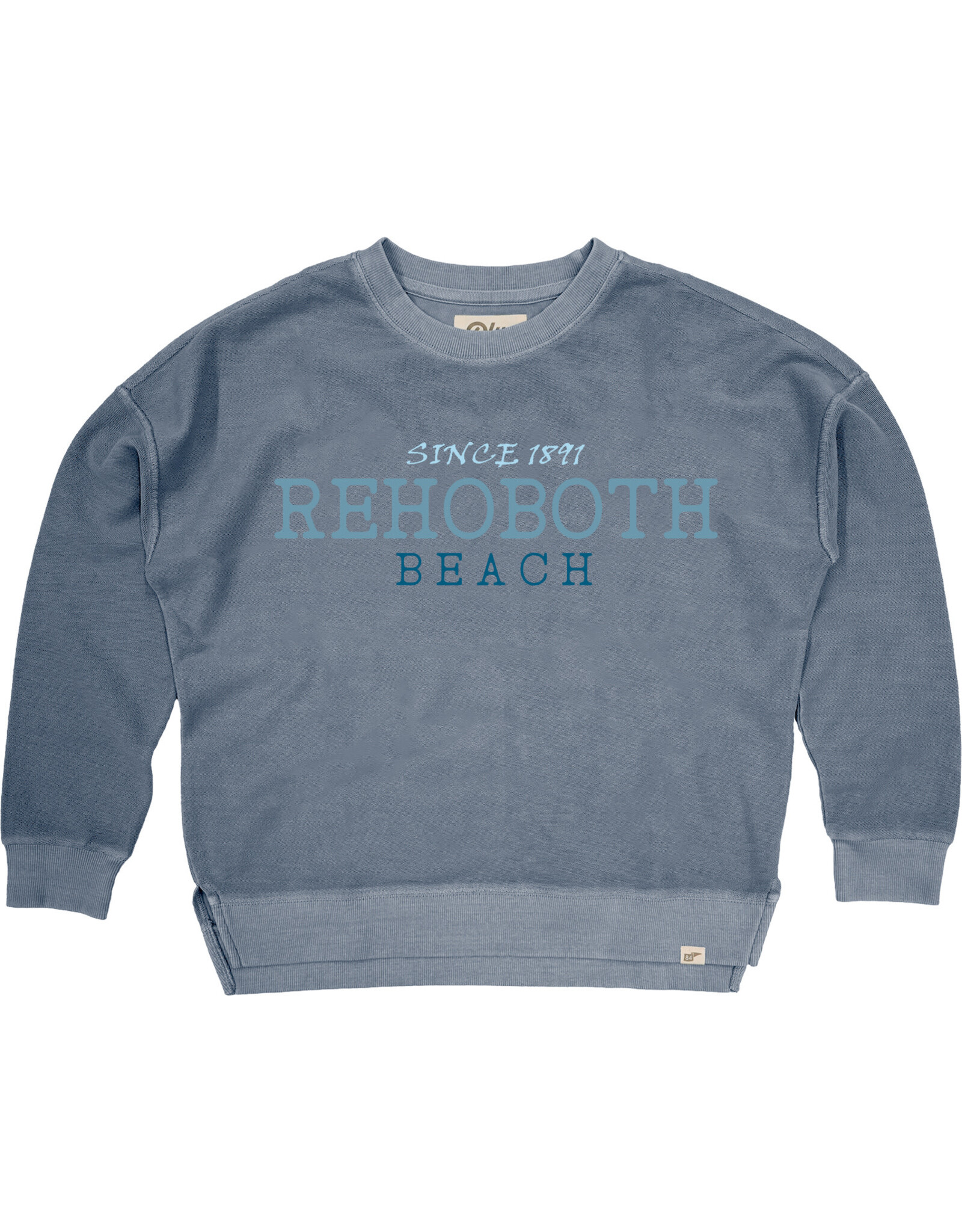 BLUE 84 REVERSE TERRY EMBROIDERED CREWNECK