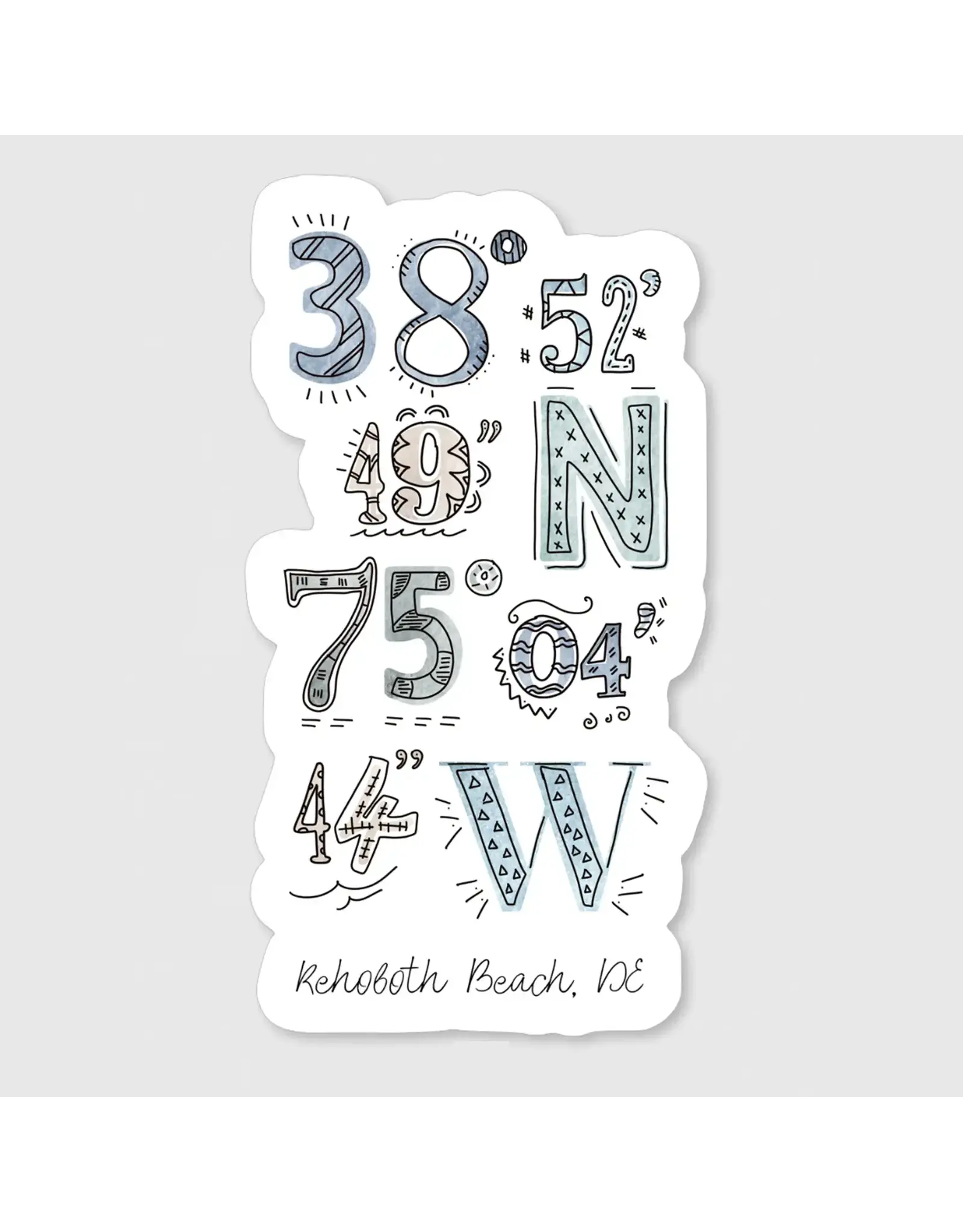 SPARKS HOUSE BEACH STICKER COORDINATES