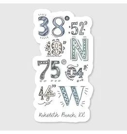 SPARKS HOUSE BEACH STICKER COORDINATES