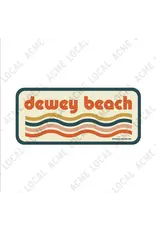 ACME LOCAL DEWEY BEACH STICKER RETRO WAVES