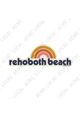 ACME LOCAL BEACH STICKER RETRO RAINBOW