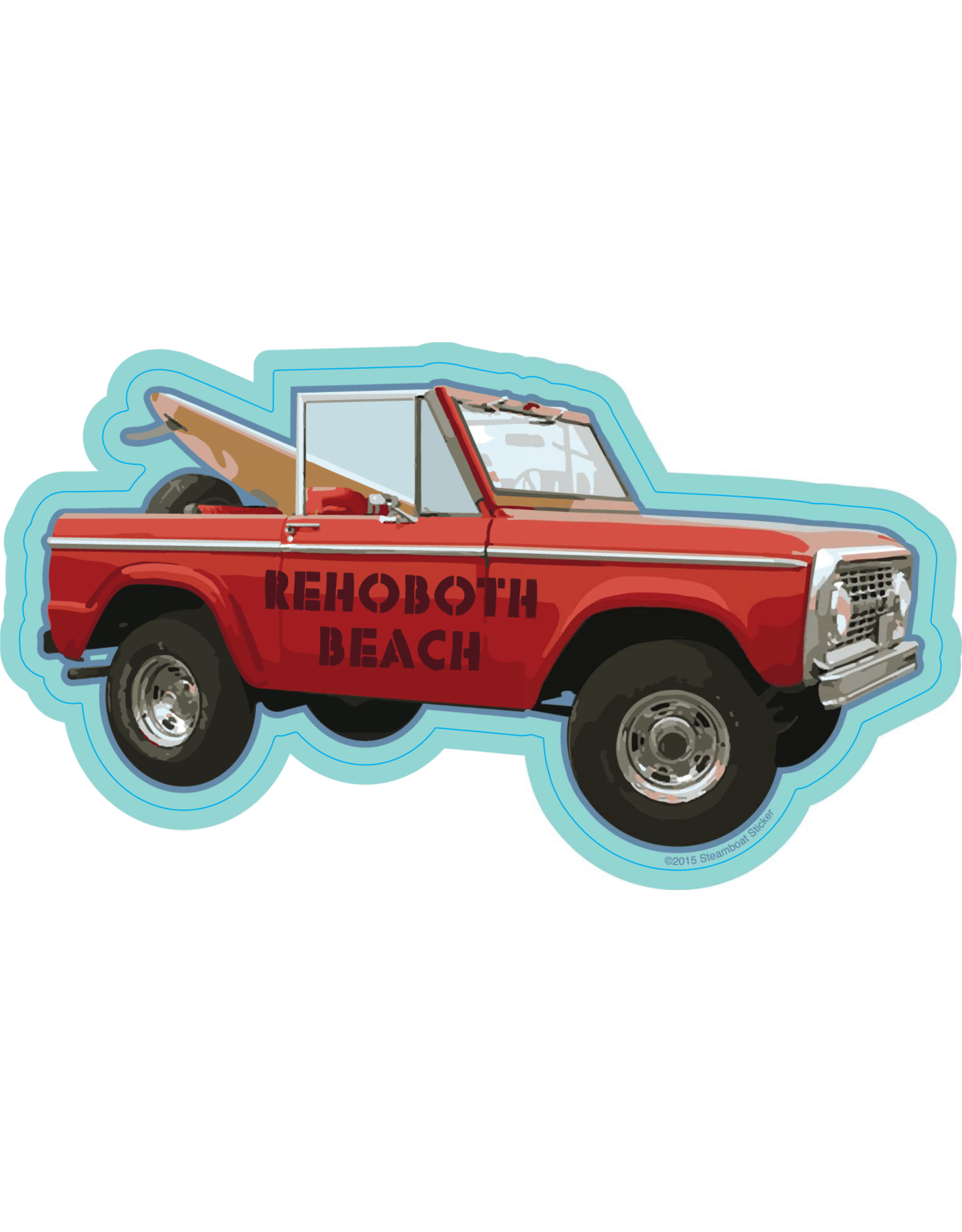 STEAMBOAT STICKERS BEACH STICKER SURF ROVER