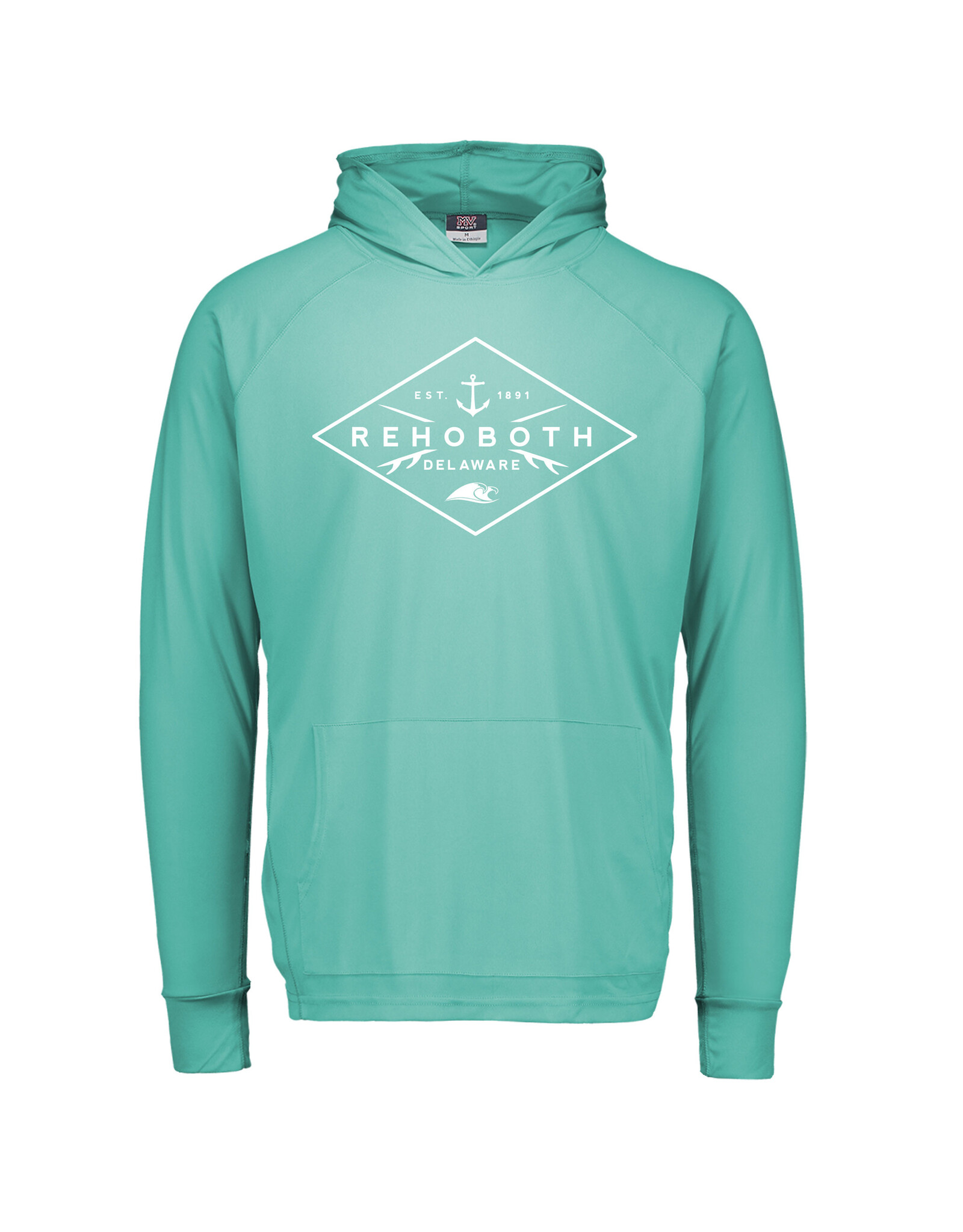 MV SPORT YOUTH SPF50 SUNPROOF SWIM HOODED LS TEE