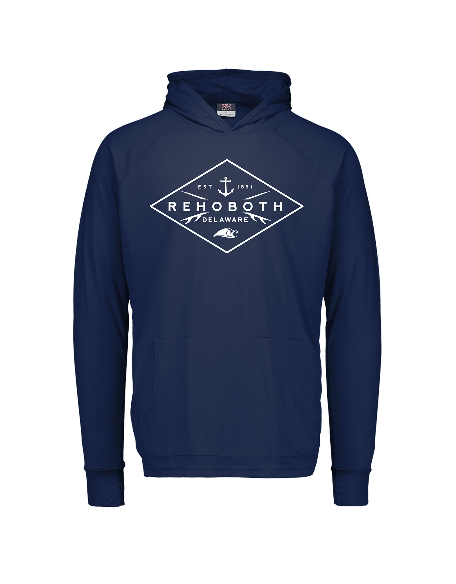 MV SPORT YOUTH SPF50 SUNPROOF SWIM HOODED LS TEE