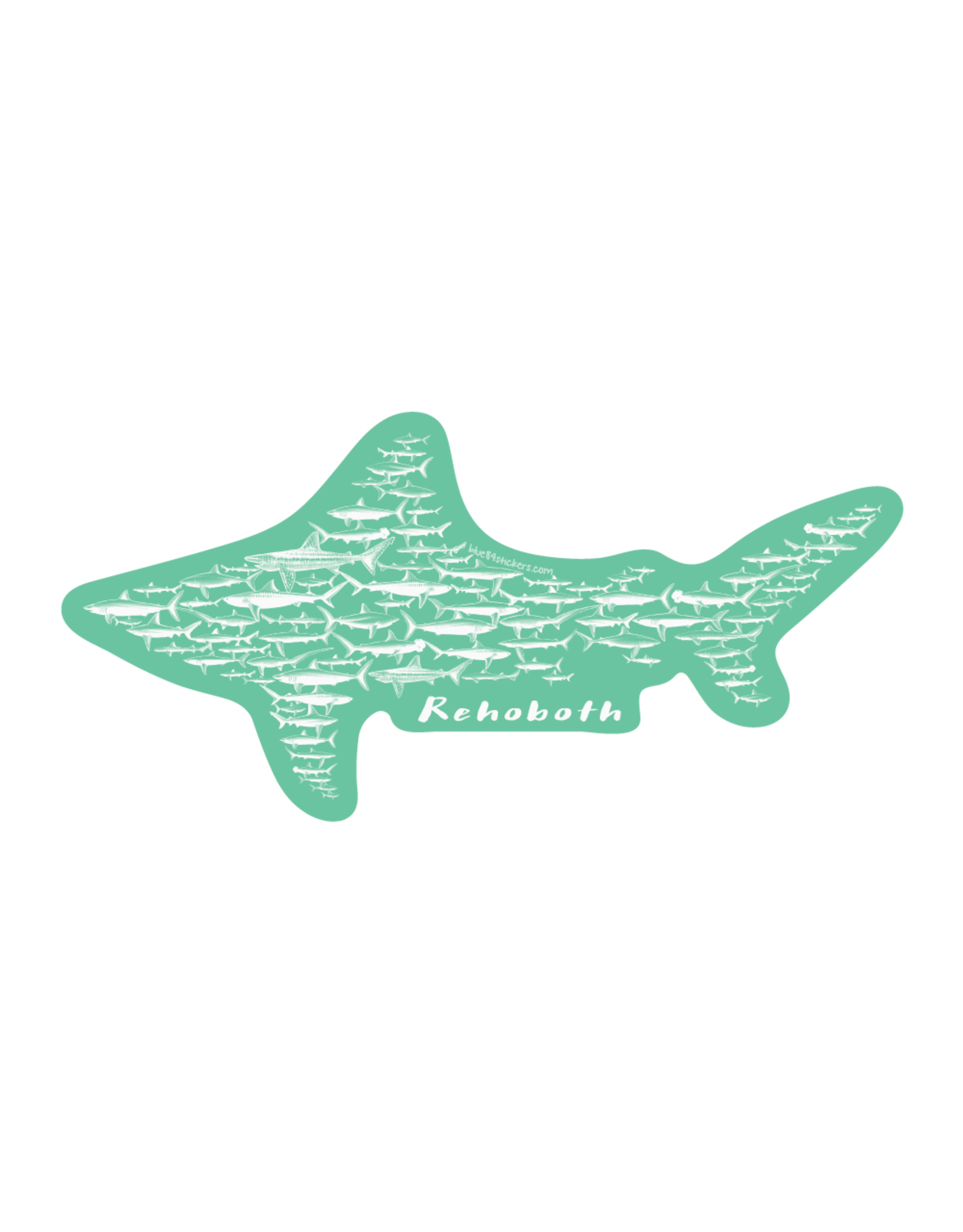 BLUE 84 ACRYLIC MAGNET MIZZLE SHARK