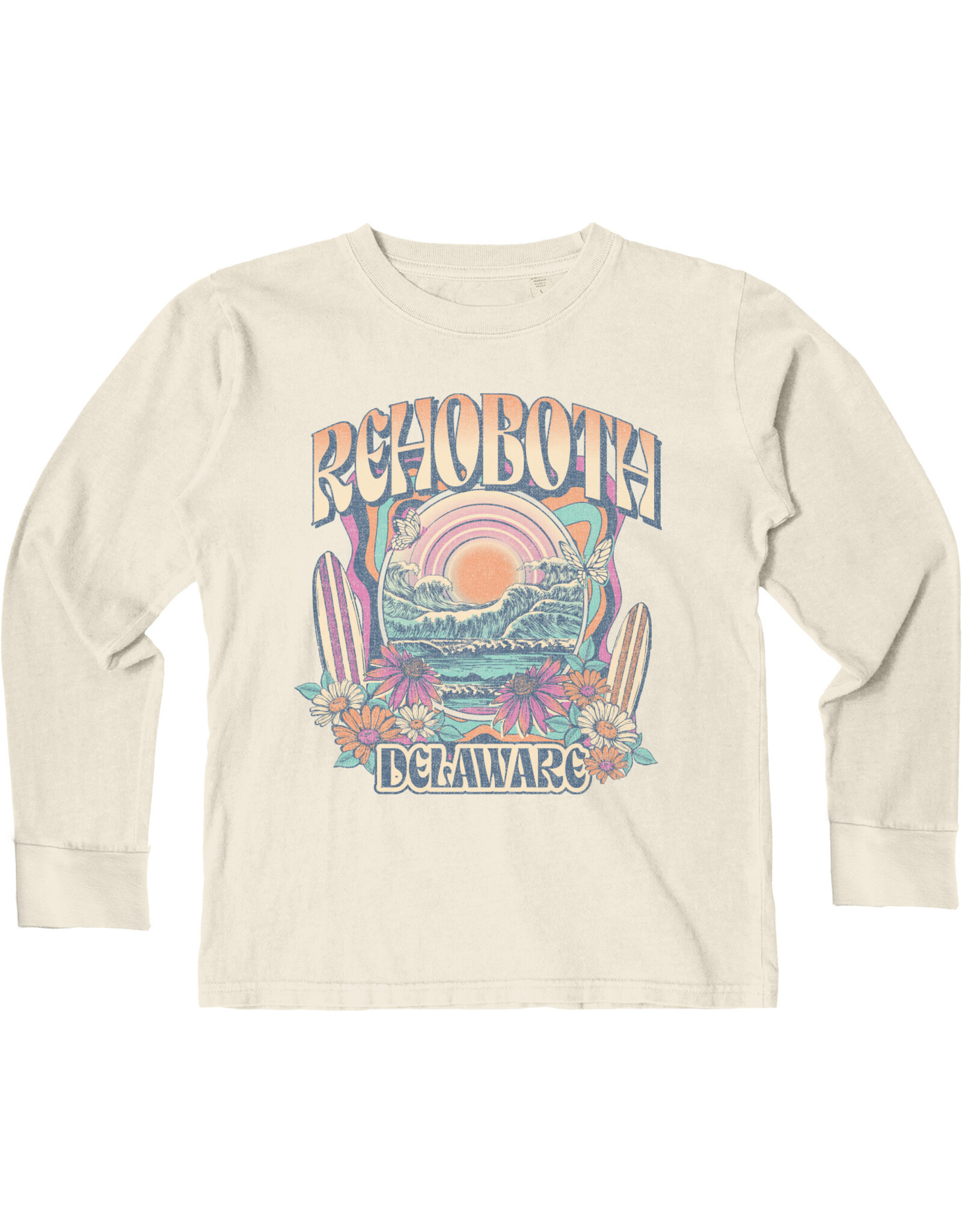 BLUE 84 YOUTH SLANTLER WAVES LS TEE