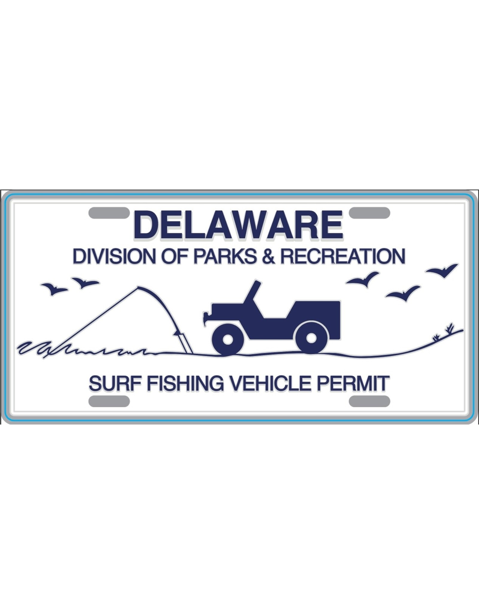 STEAMBOAT STICKERS ACRYLIC MAGNET DELAWARE SURF TAG