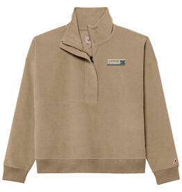 LEAGUE WOMENS CORDED CROP 1/2 ZIP