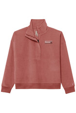 LEAGUE WOMENS CORDED CROP 1/2 ZIP