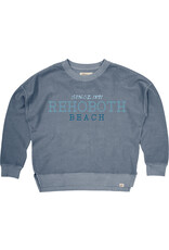 BLUE 84 REVERSE TERRY EMBROIDERED CREWNECK