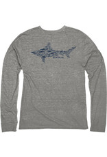 BLUE 84 MIZZLE SHARK TRIBLEND LS TEE