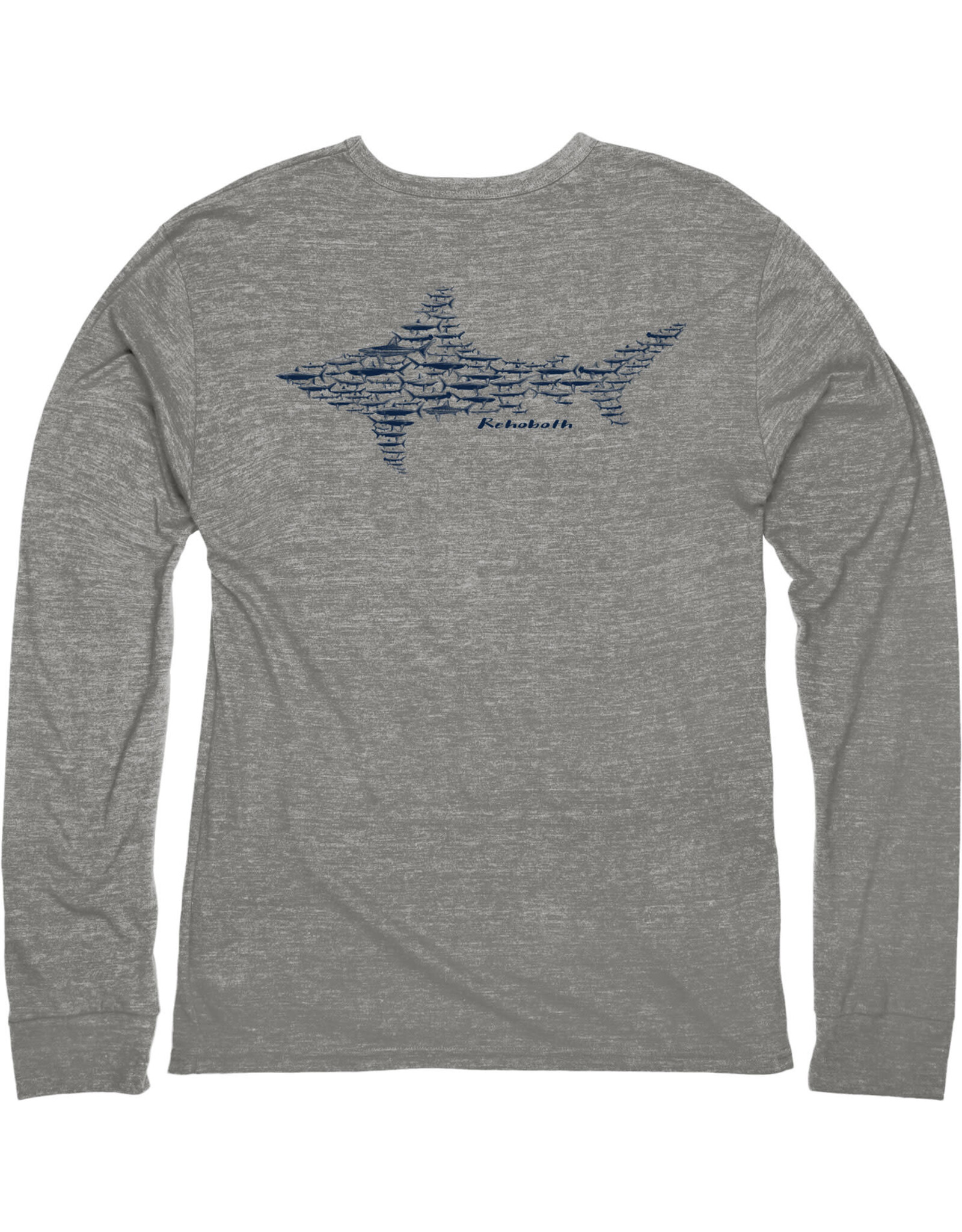 BLUE 84 MIZZLE SHARK TRIBLEND LS TEE