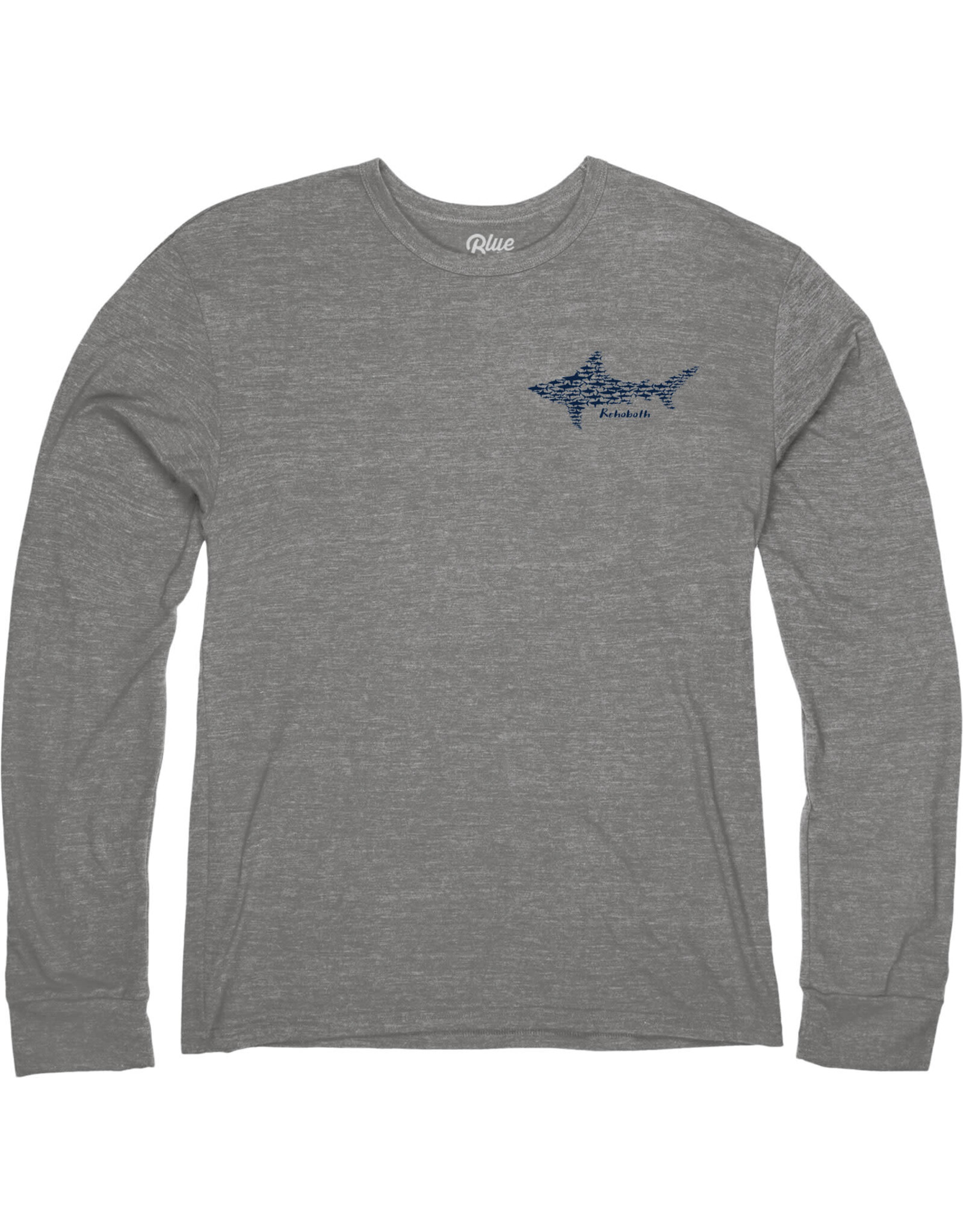 BLUE 84 MIZZLE SHARK TRIBLEND LS TEE