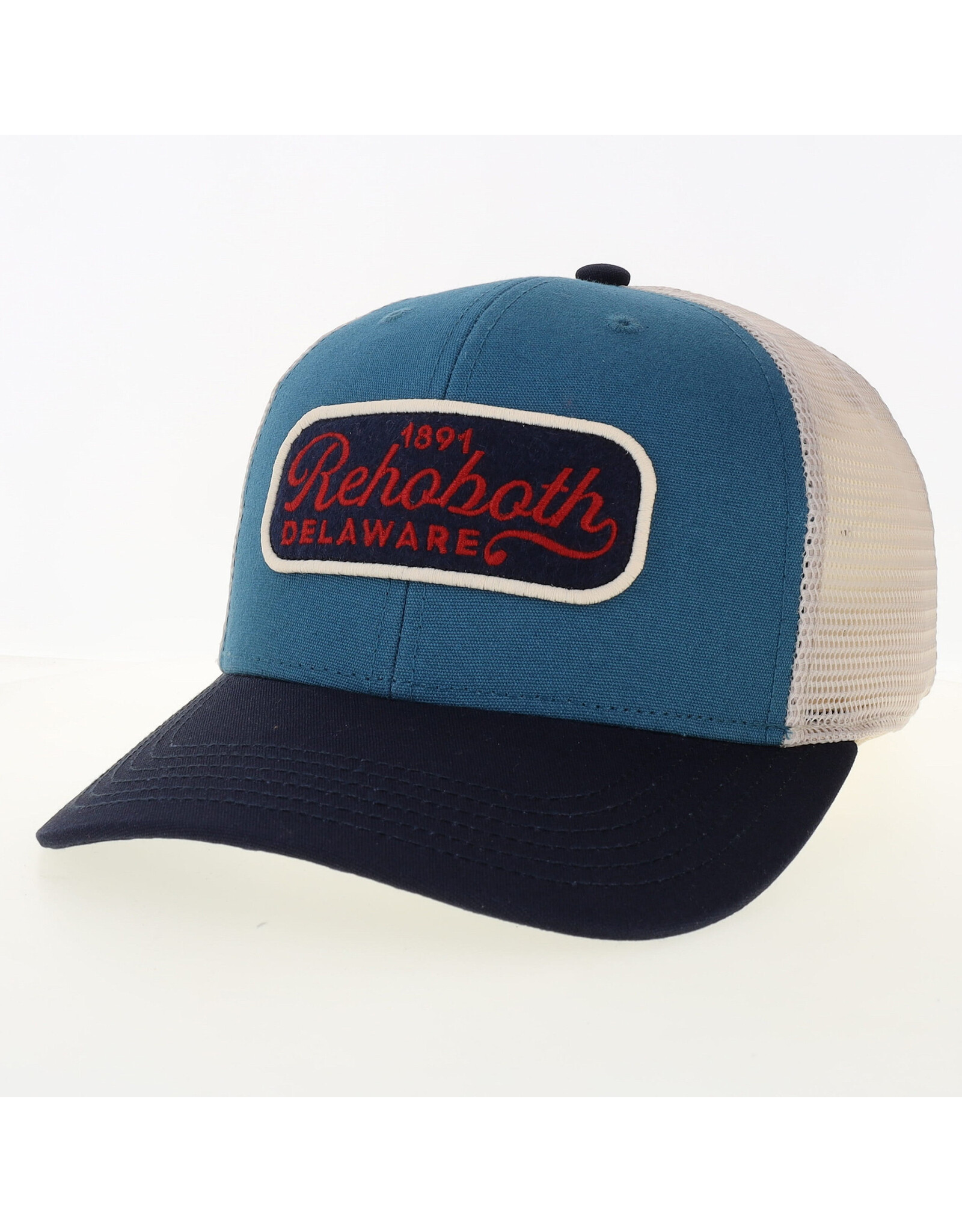 LEGACY ATHLETICS LEGACY MID PROFILE TRUCKER HAT MARINE/NAVY SCRIPT