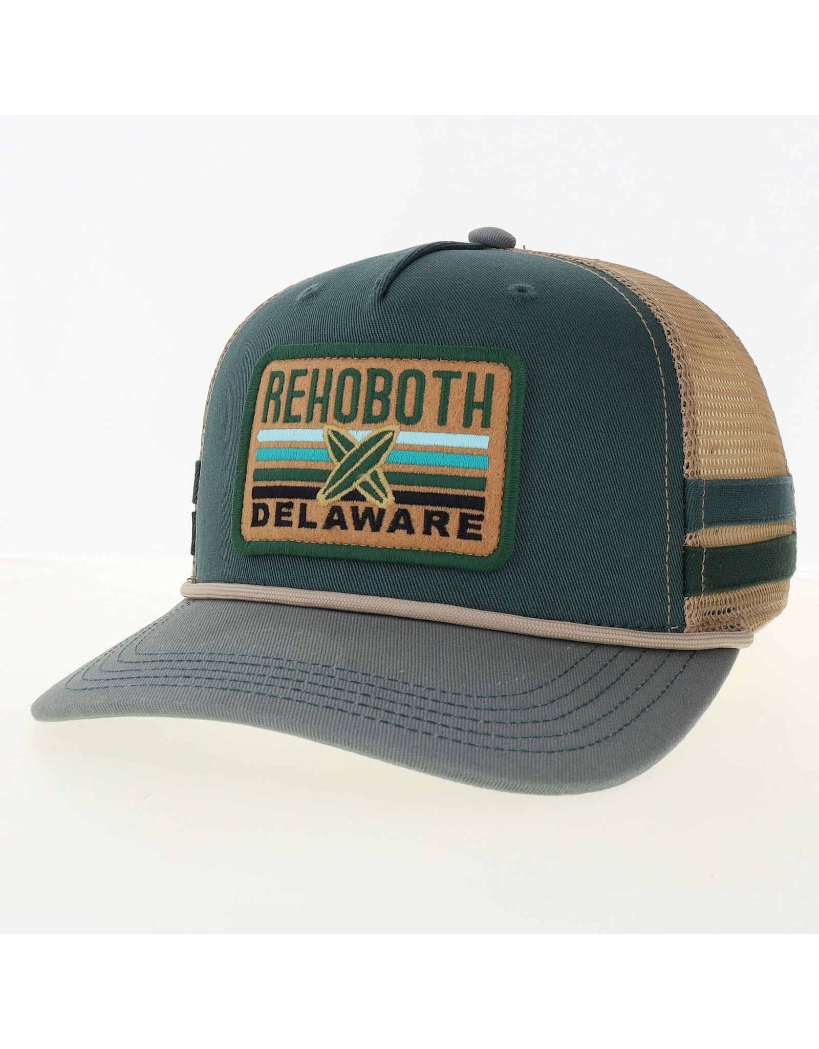 LEGACY ATHLETICS LEGACY TWO BAR TRUCKER HAT SPRUCE/SAWGRASS DAYBREAK