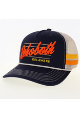 LEGACY ATHLETICS LEGACY TWO BAR TRUCKER HAT NAVY/GOLD COSMIC SCRIPT