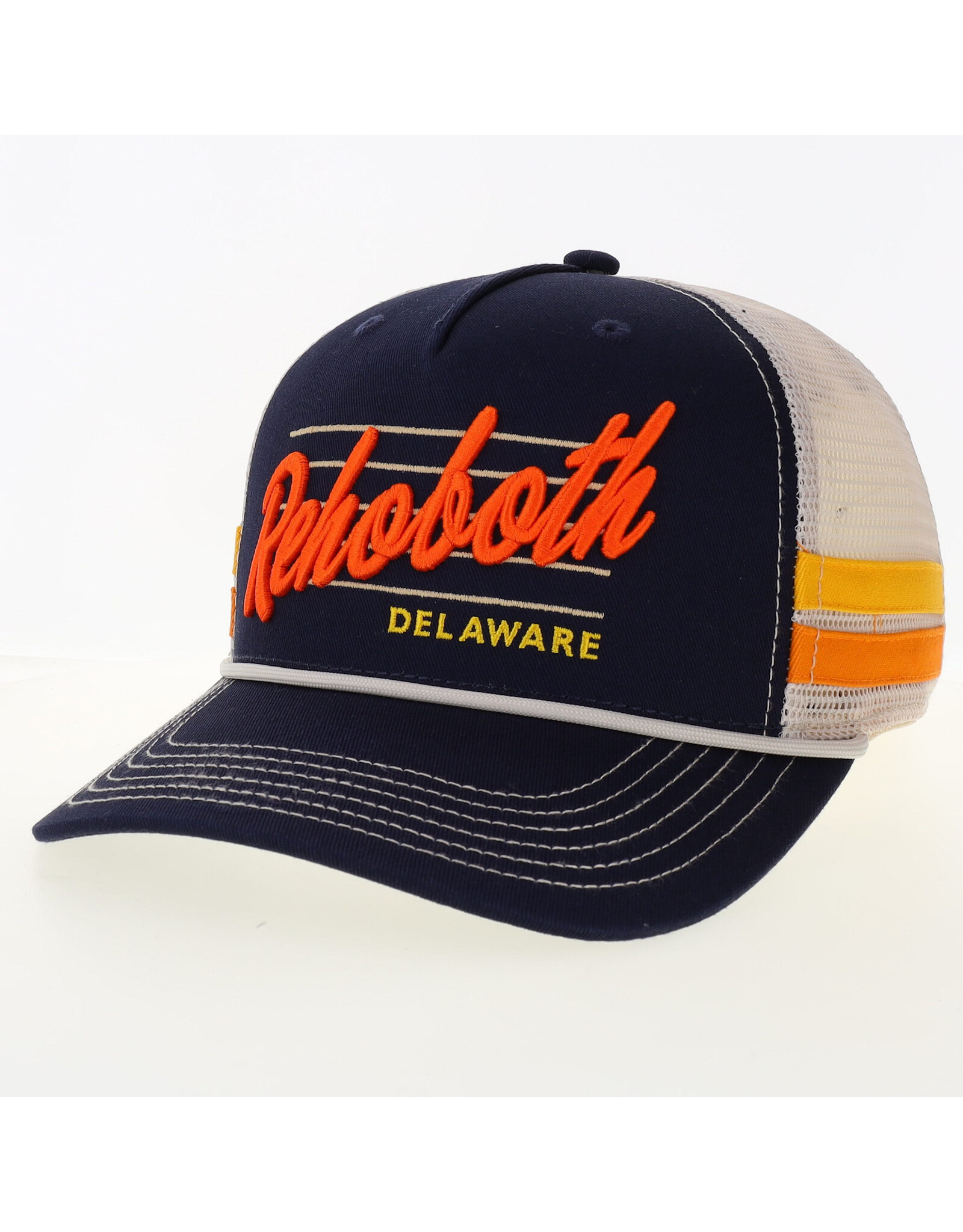 LEGACY ATHLETICS LEGACY TWO BAR TRUCKER HAT NAVY/GOLD COSMIC SCRIPT