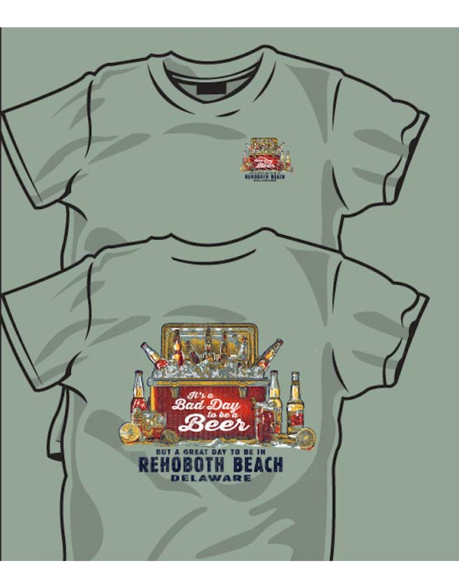 HIGH RANGE DESIGNS BAD DAY BEER SS TEE