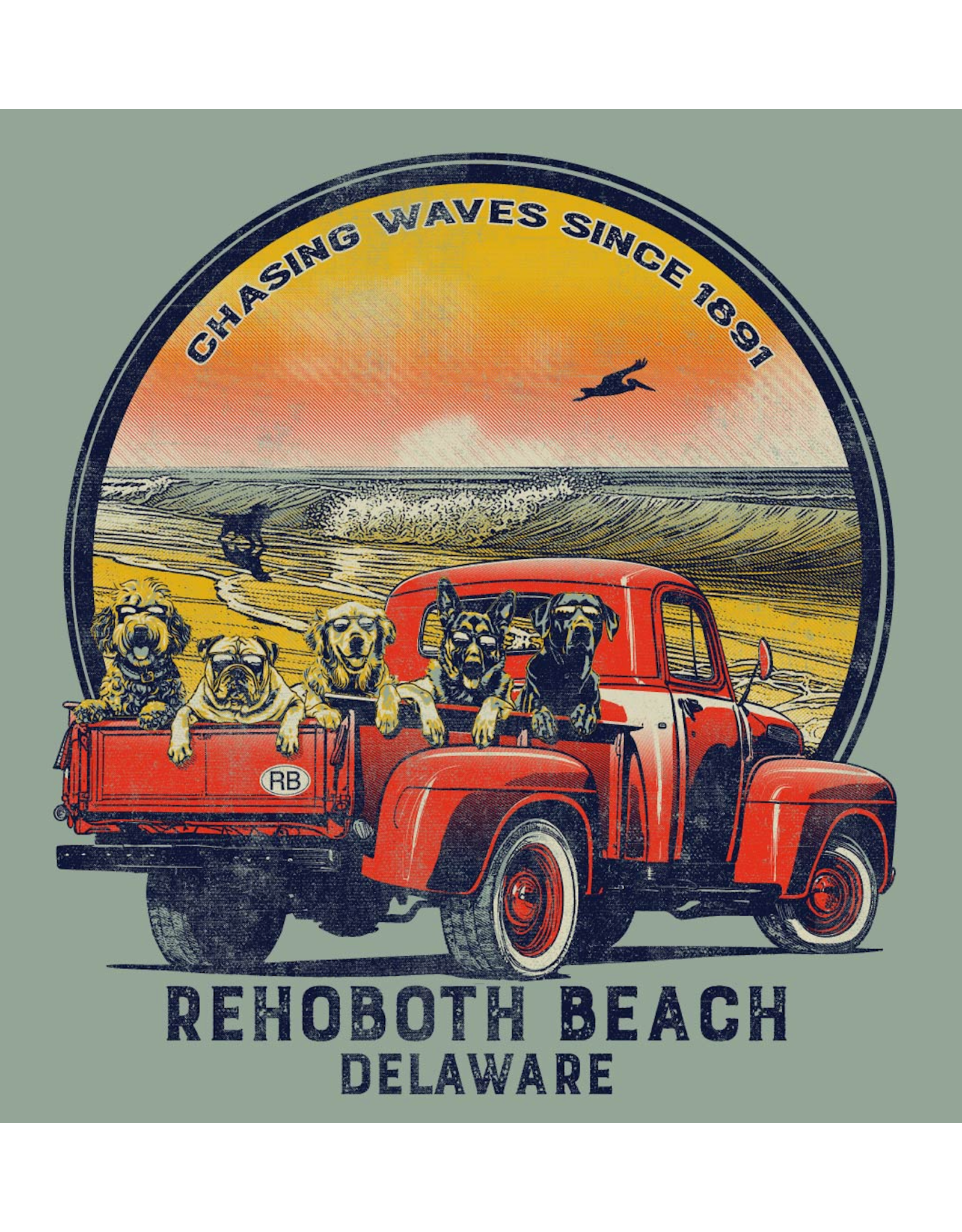 HIGH RANGE DESIGNS BEACH STICKER INK REAP TRUCK