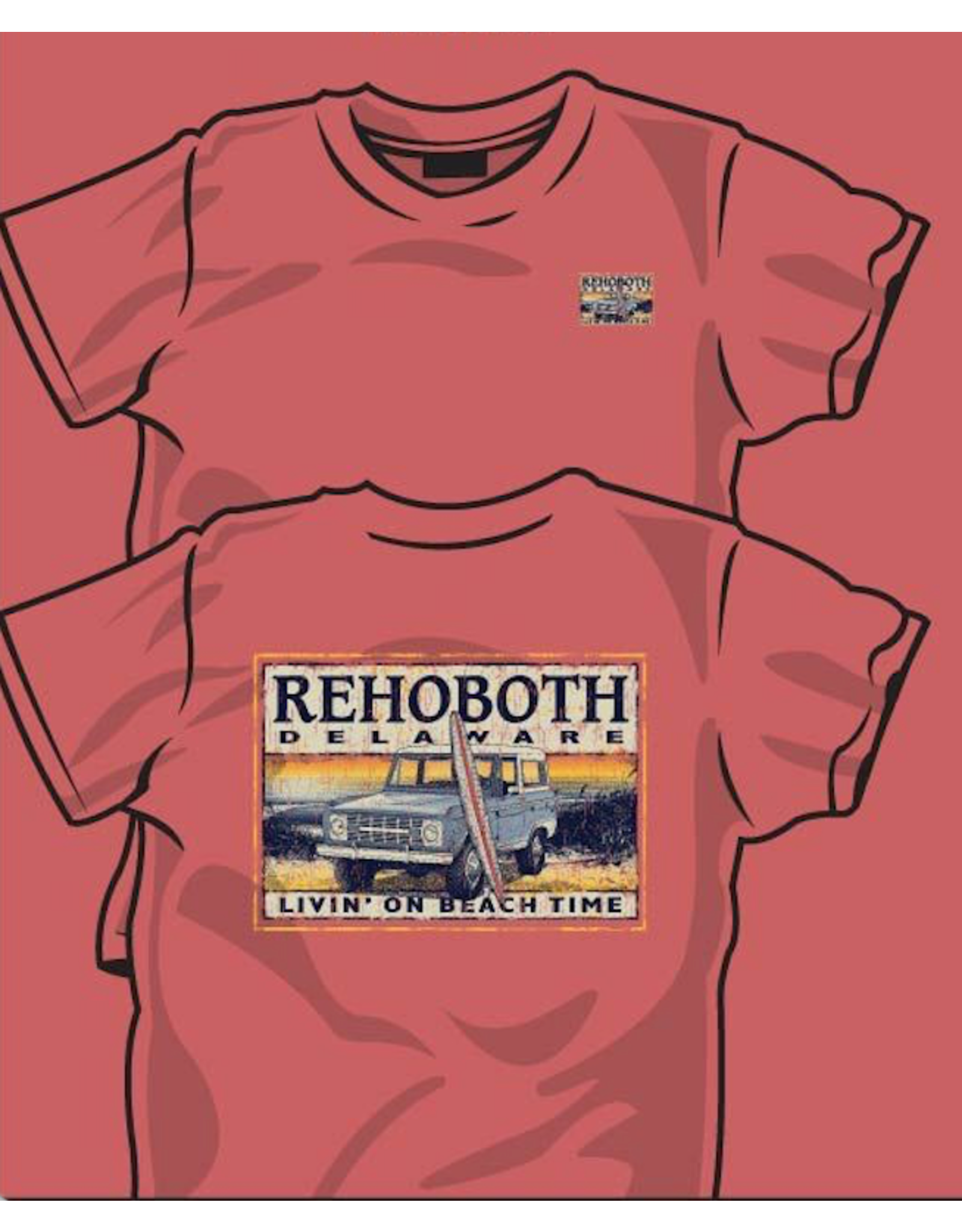 HIGH RANGE DESIGNS SEAWORTHY BEACH BRONCO SS TEE