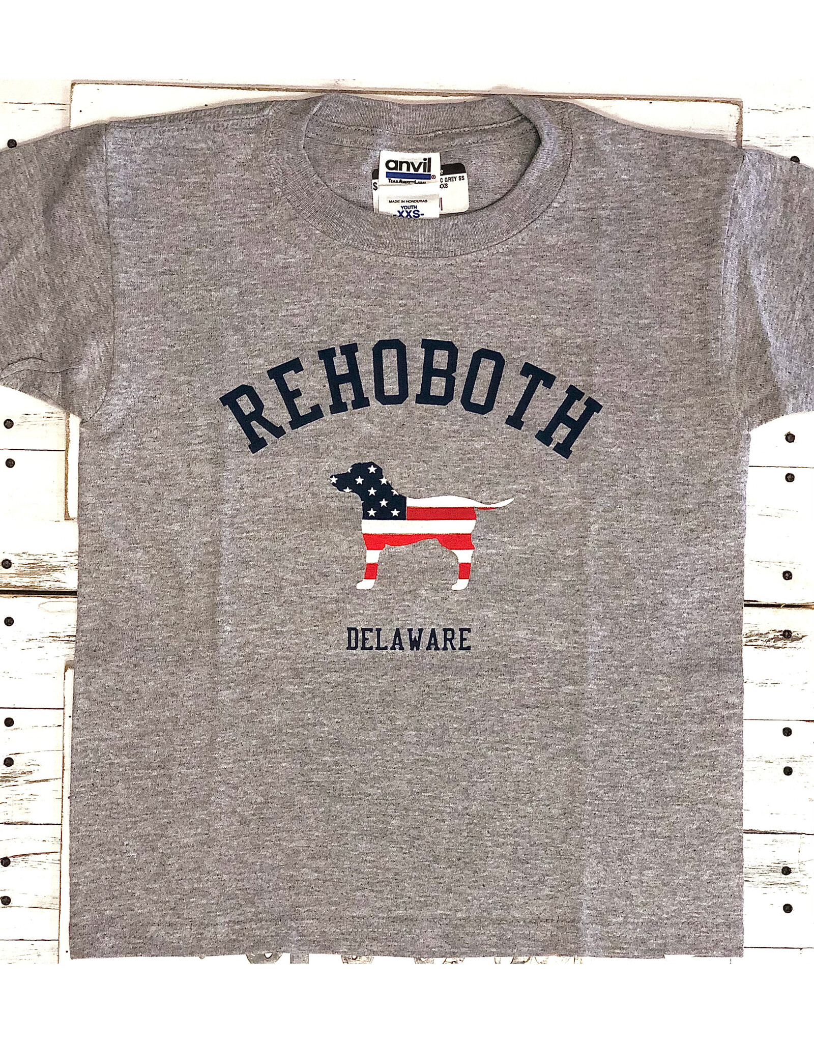 REHOBOTH LIFESTYLE YOUTH CLASSIC GREY SS TEE
