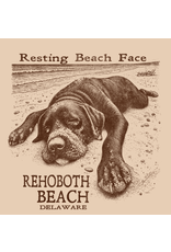 HIGH RANGE DESIGNS BEACH STICKER RESTING BEACH FACE