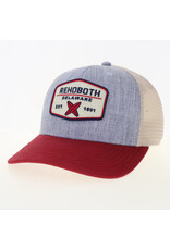 LEGACY ATHLETICS LEGACY MID PROFILE TRUCKER HAT BLUE MELANGE PRACTICE SURF
