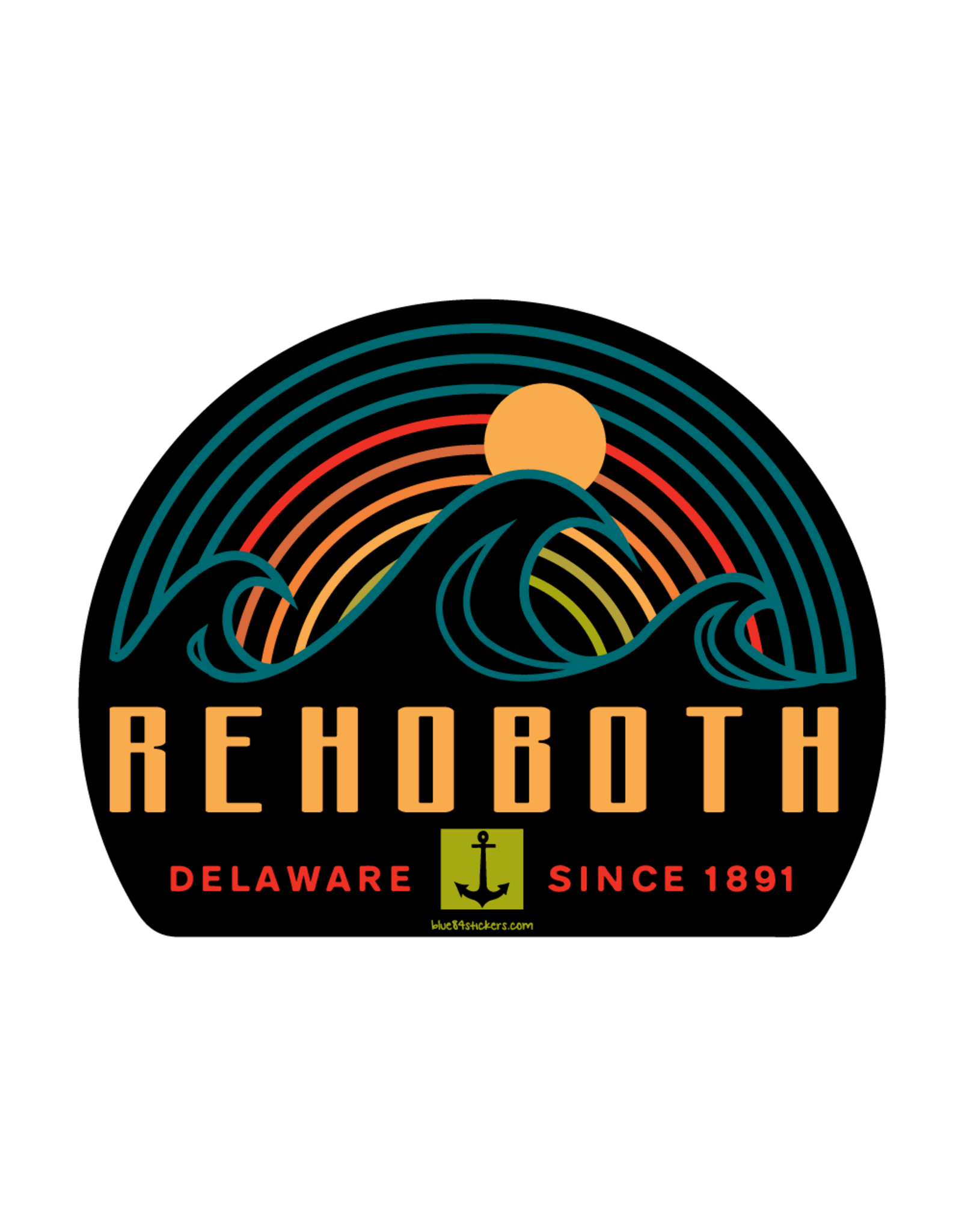 BLUE 84 ACRYLIC MAGNET THREADED WAVES