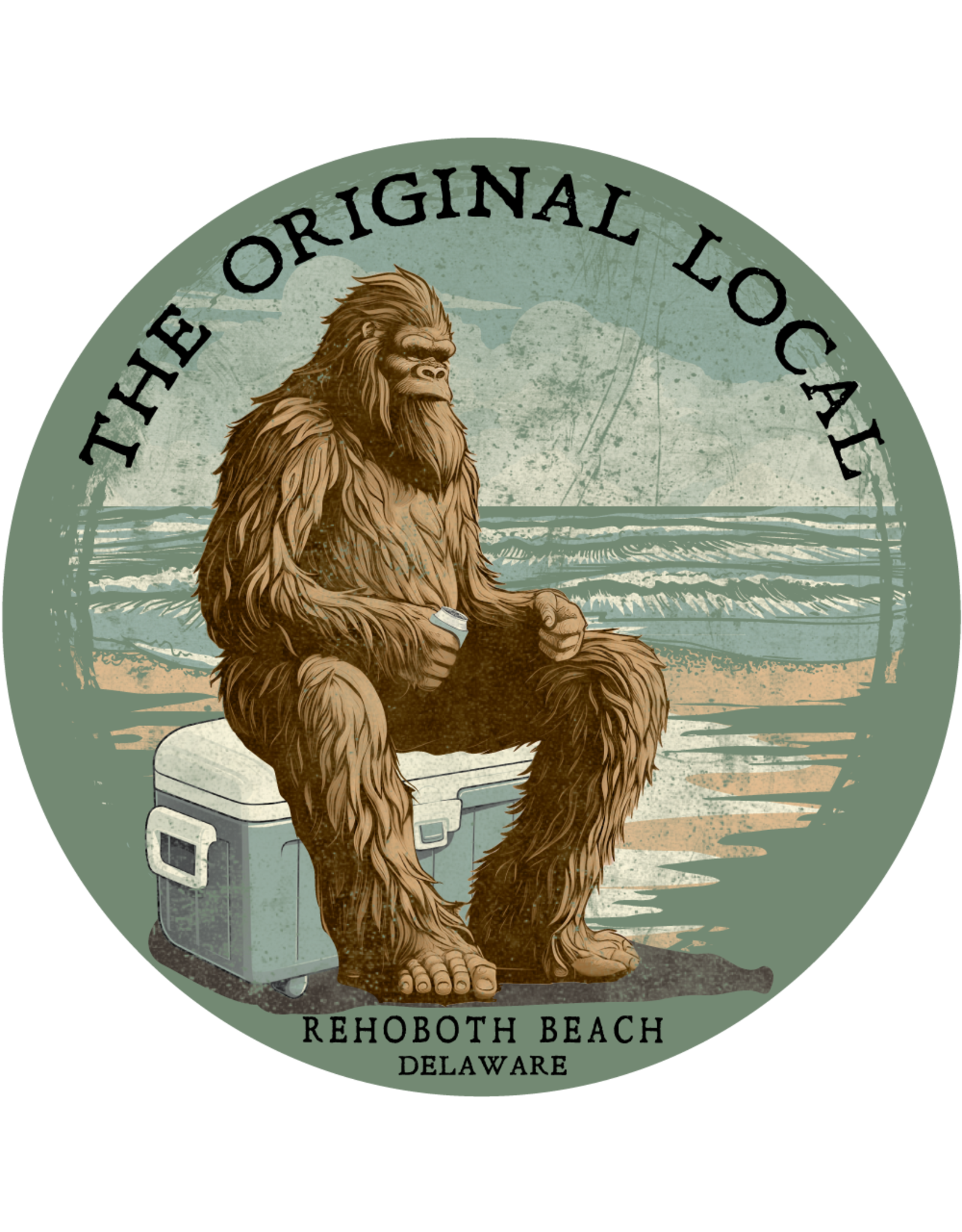 BLUE 84 BEACH STICKER YOWIE BIGFOOT
