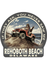 BLUE 84 BEACH STICKER FREELOADING BIGFOOT JEEP