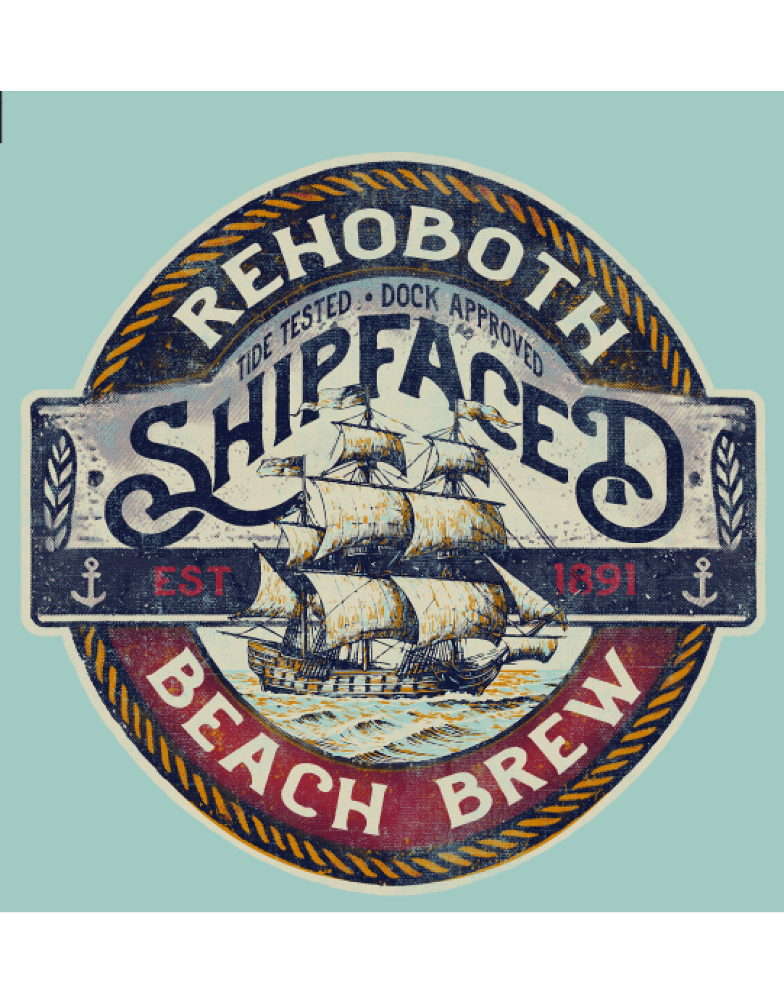 HIGH RANGE DESIGNS SHIPFACED BREW SS TEE