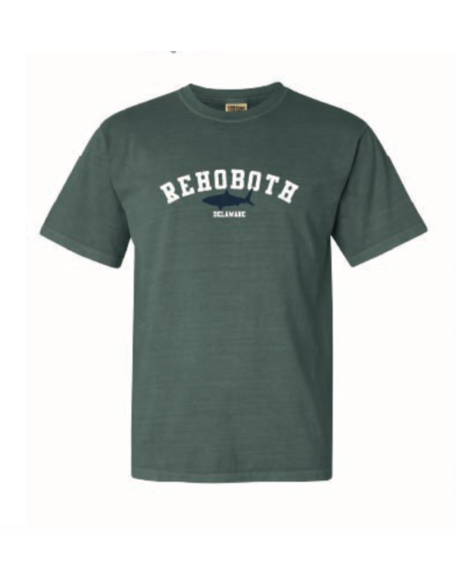 REHOBOTH LIFESTYLE MENS CLASSIC BLUE SPRUCE SHARK SS TEE