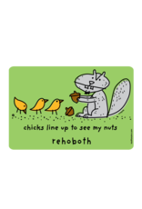 BLUE 84 BEACH STICKER CHICKS LINE UP SQUIRREL