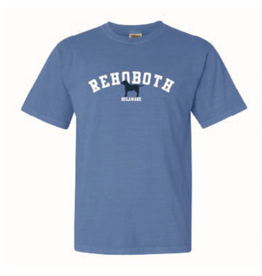 REHOBOTH LIFESTYLE MENS CLASSIC FLO BLUE DOG SS TEE