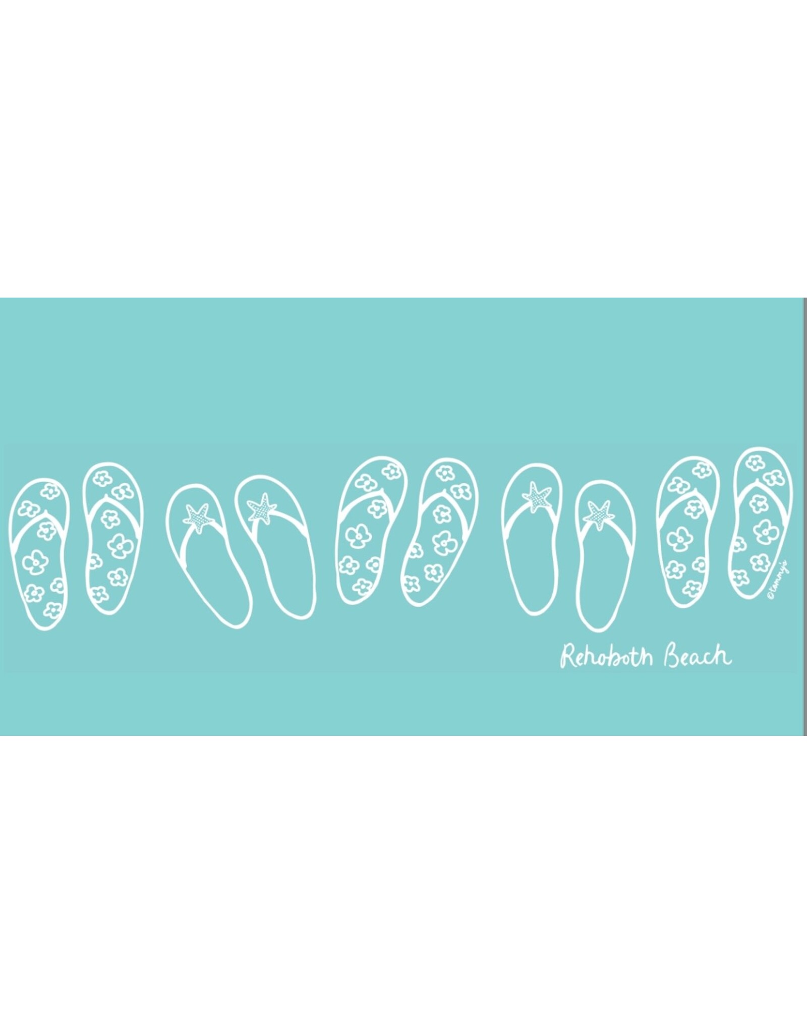 TOMMYS DESIGNS WOMENS FLIP FLOP PUFF VNECK SS TEE