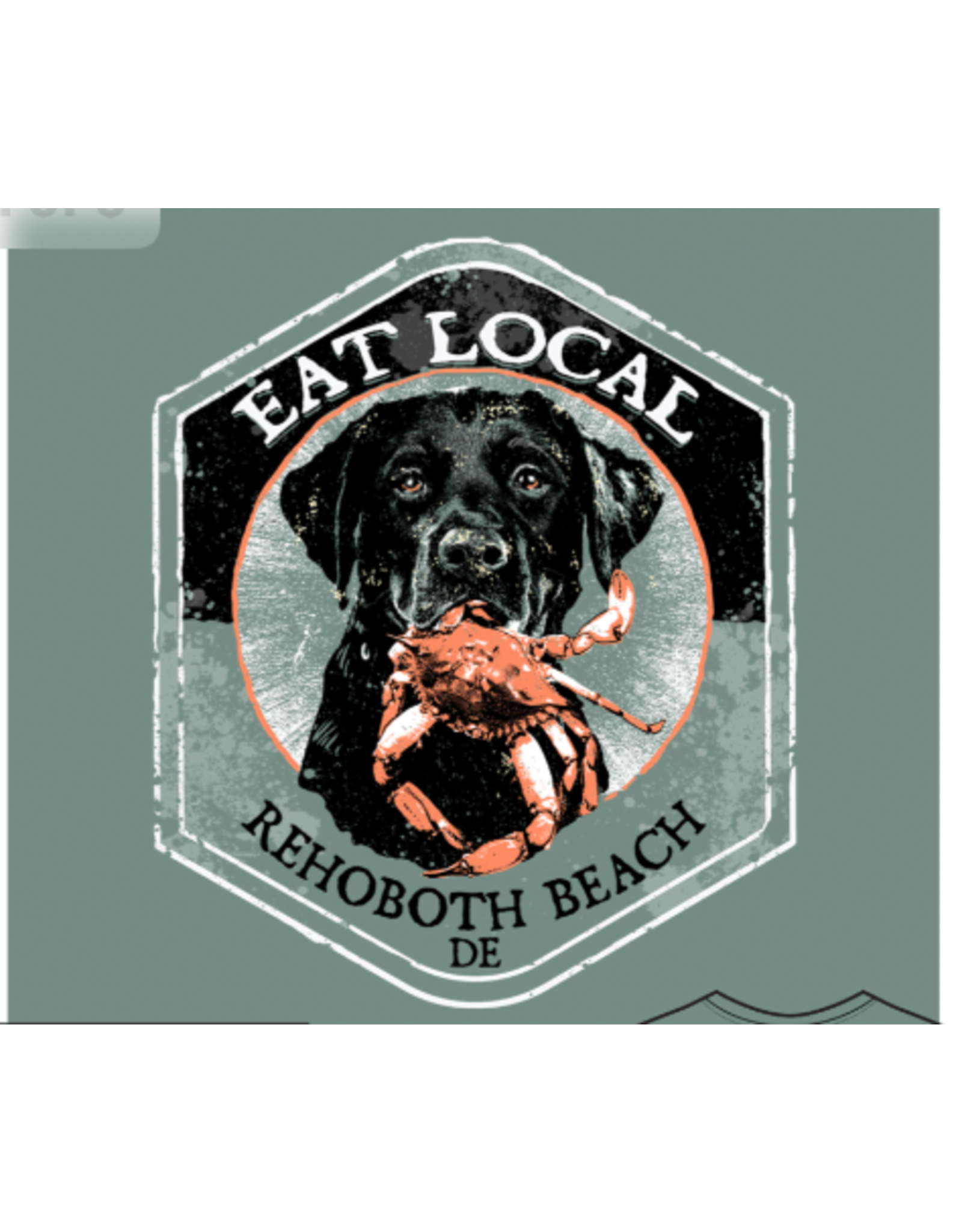 AMERICAN FIDO EAT LOCAL CRABS SS TEE