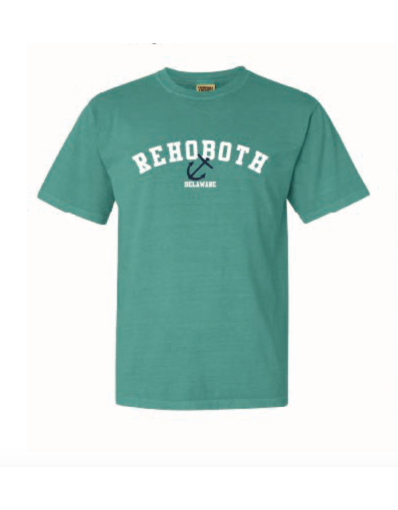 REHOBOTH LIFESTYLE MENS CLASSIC SEAFOAM ANCHOR SS TEE